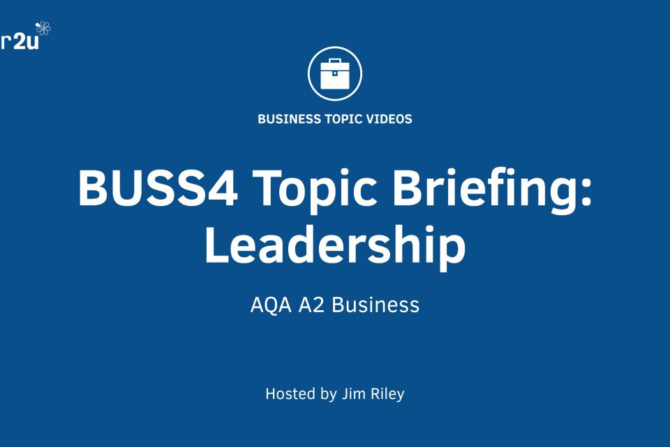 BUSS4 Section B: Leadership – 3rd Degree Solutions